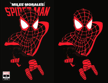 MILES MORALES SPIDER-MAN #1 (2022) Mike Mayhew Studio Variant Cover A Trade Dress and Cover B Virgin Raw