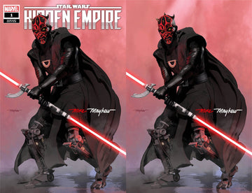 STAR WARS: HIDDEN EMPIRE #1 Mike Mayhew Studio Variant Cover A Trade Dress and Cover B Virgin Full Duo Signed with COA