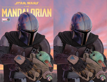 STAR WARS: THE MANDALORIAN #2 Mike Mayhew Studio Variant Set of Cover A and Virgin Cover B Raw