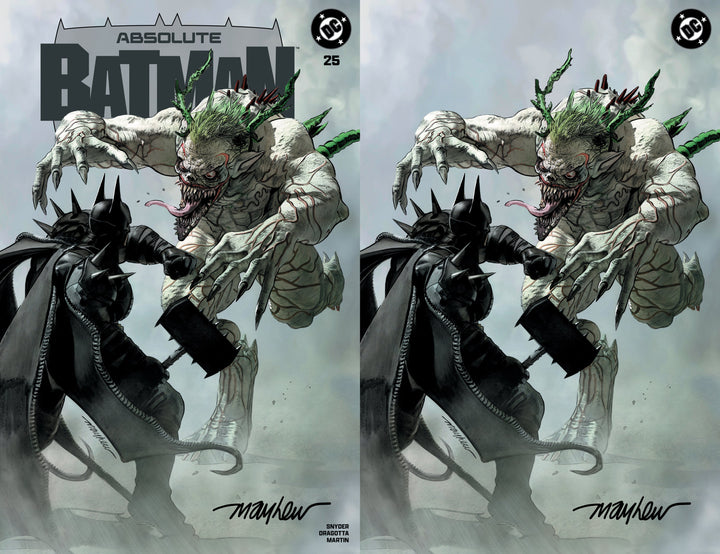 ABSOLUTE BATMAN #25 Mike Mayhew Studio Variant Covers A and B signed by Mike Mayhew