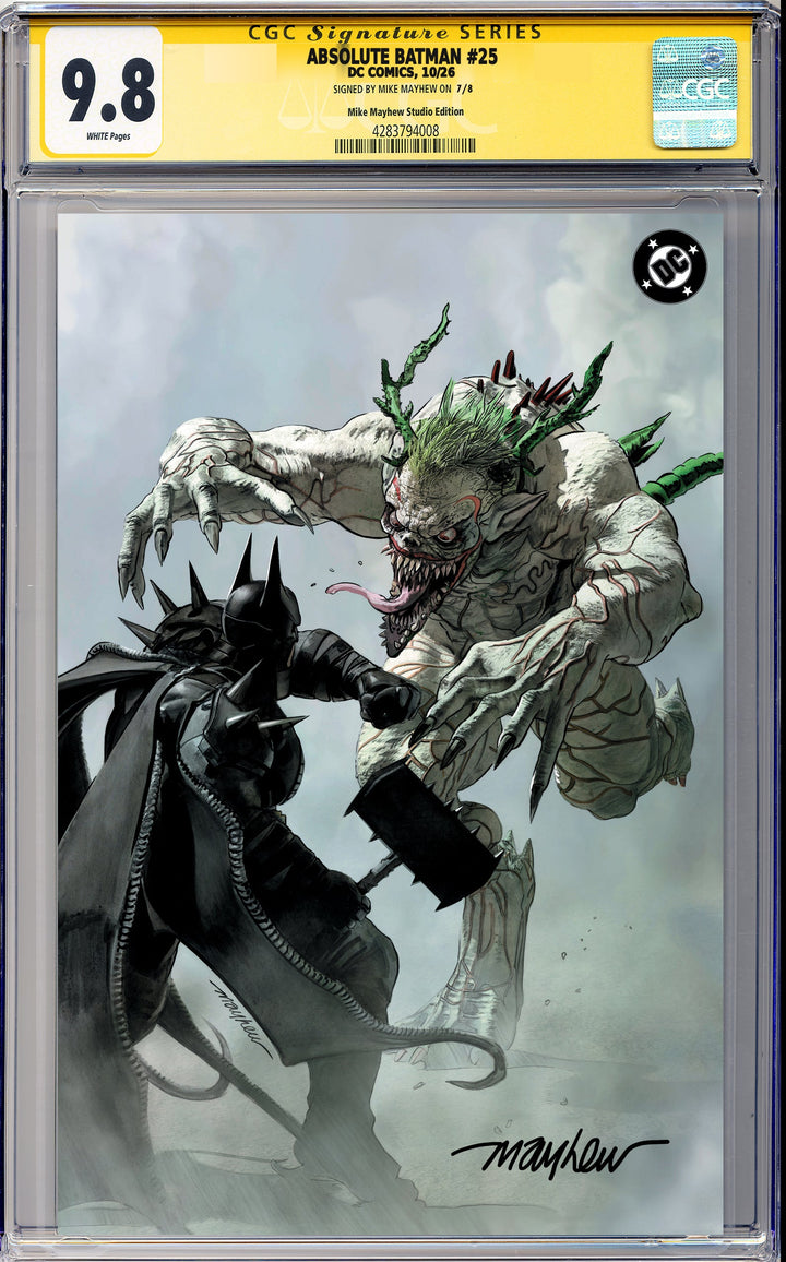 ABSOLUTE BATMAN #25 Mike Mayhew Studio Variant Cover B CGC Signature Series 9.8