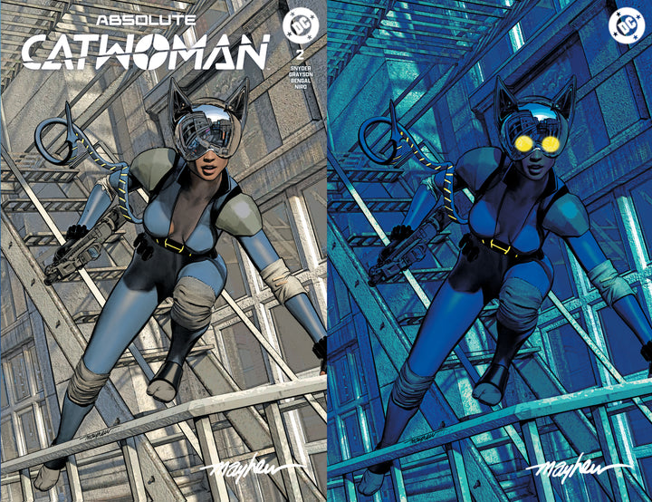 ABSOLUTE CATWOMAN #2 Mike Mayhew Studio Variant Set Covers A and B SIGNED with COA