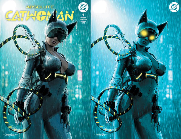 ABSOLUTE CATWOMAN #1 Mike Mayhew Studio Variant Set of Covers A and B Raw