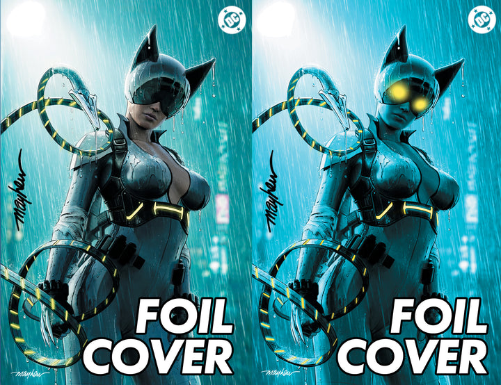 ABSOLUTE CATWOMAN #1 Mike Mayhew Studio Variant Set of Covers C and D Signed with COA