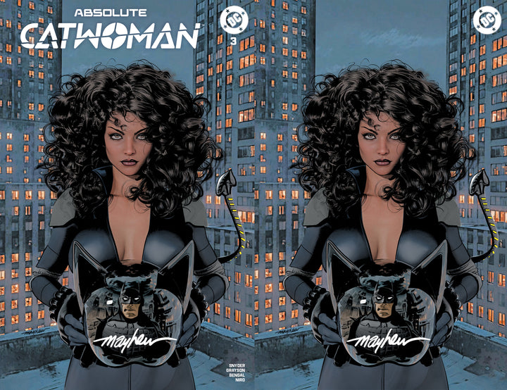 ABSOLUTE CATWOMAN #3 — Complete A+B+C Signed Set with COA