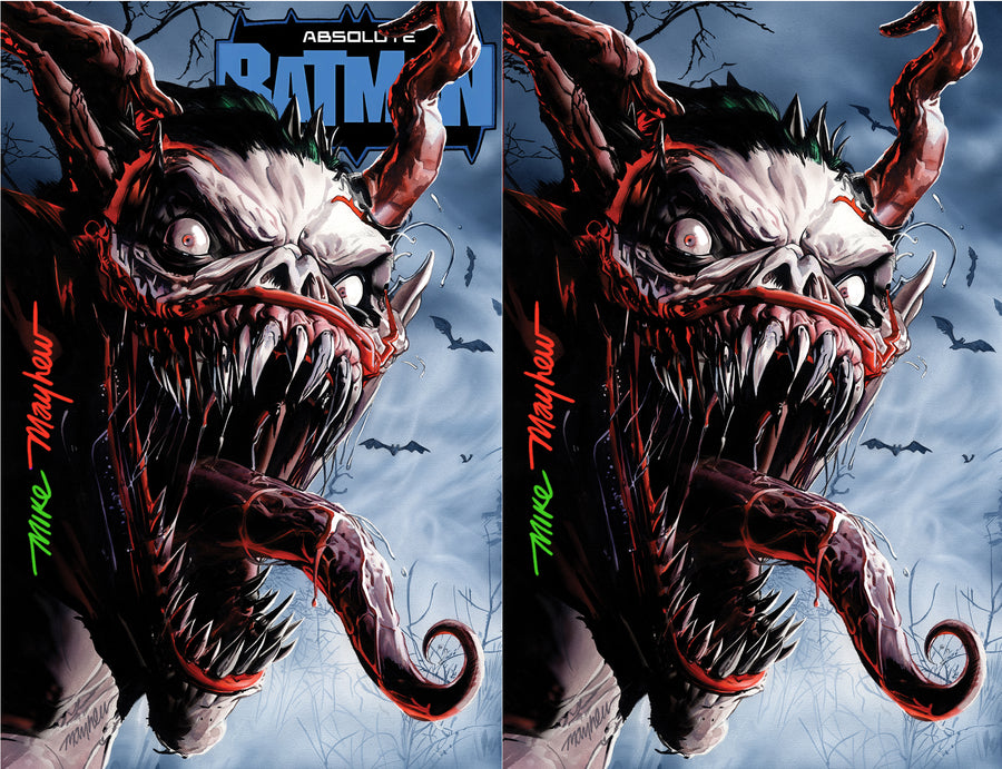 ABSOLUTE BATMAN #15 Mike Mayhew Studio Variant Set of Cover A and B FULL DUO SIG with COA