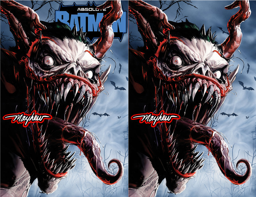 ABSOLUTE BATMAN #15 Mike Mayhew Studio Variant Set of Cover A and B GLOW SIG with COA