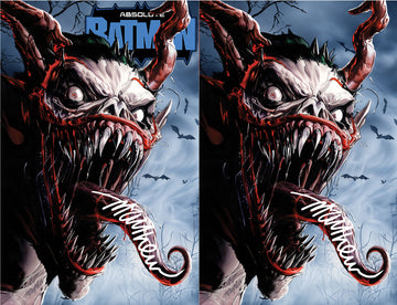 ABSOLUTE BATMAN #15 Mike Mayhew Studio Variant Set of Cover A and B TONGUE SIG with COA