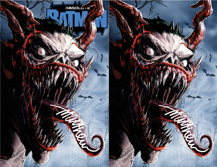 ABSOLUTE BATMAN #15 Mike Mayhew Studio Variant Set of Cover A and B TONGUE SIG with COA