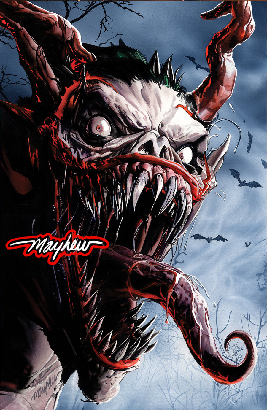 ABSOLUTE BATMAN #15 Mike Mayhew Studio Variant Cover B Virgin GLOW SIG with COA