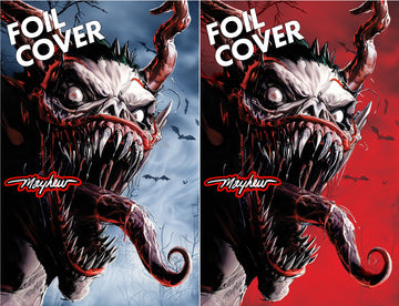 ABSOLUTE BATMAN #15 Mike Mayhew Studio Variant Foil Set of Cover C and D GLOW SIG with COA