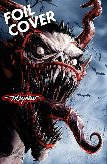 ABSOLUTE BATMAN #15 Mike Mayhew Studio Variant Cover C Blue Foil GLOW SIG with COA