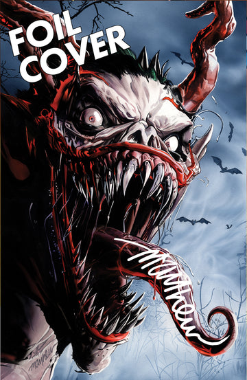 ABSOLUTE BATMAN #15 Mike Mayhew Studio Variant Cover C Blue Foil TONGUE SIG with COA (Copy)