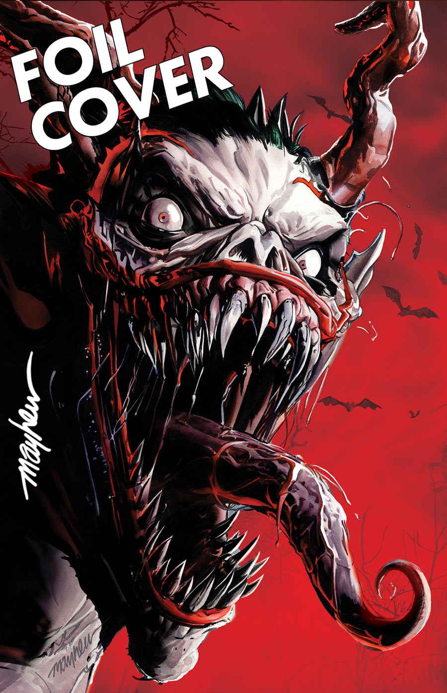 ABSOLUTE BATMAN #15 Mike Mayhew Studio Variant Cover D Red Foil SIGNED with COA