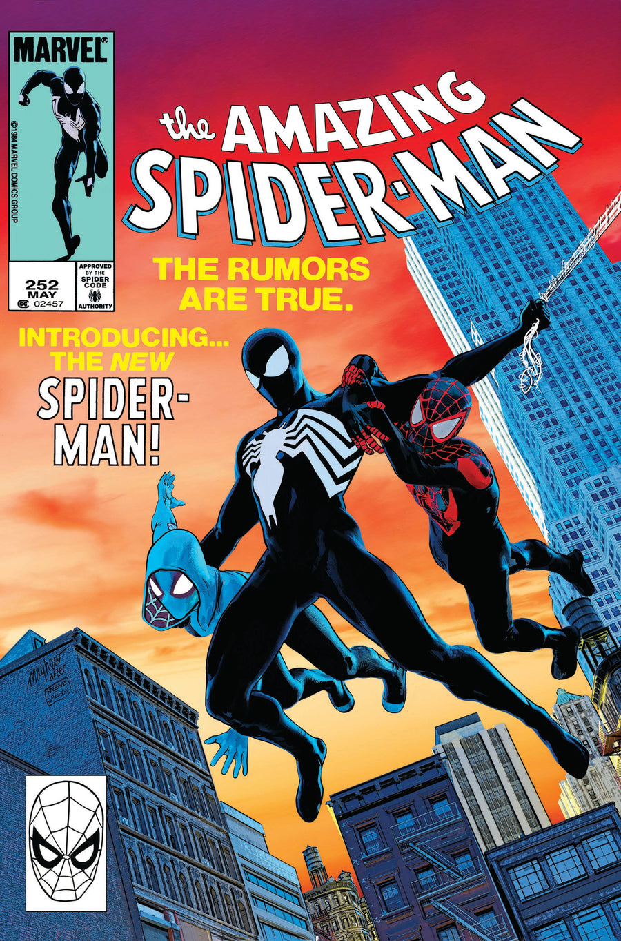 AMAZING SPIDER-MAN #252 FACSIMILE EDITION Mike Mayhew Studio Variant Cover A Trade Dress Raw