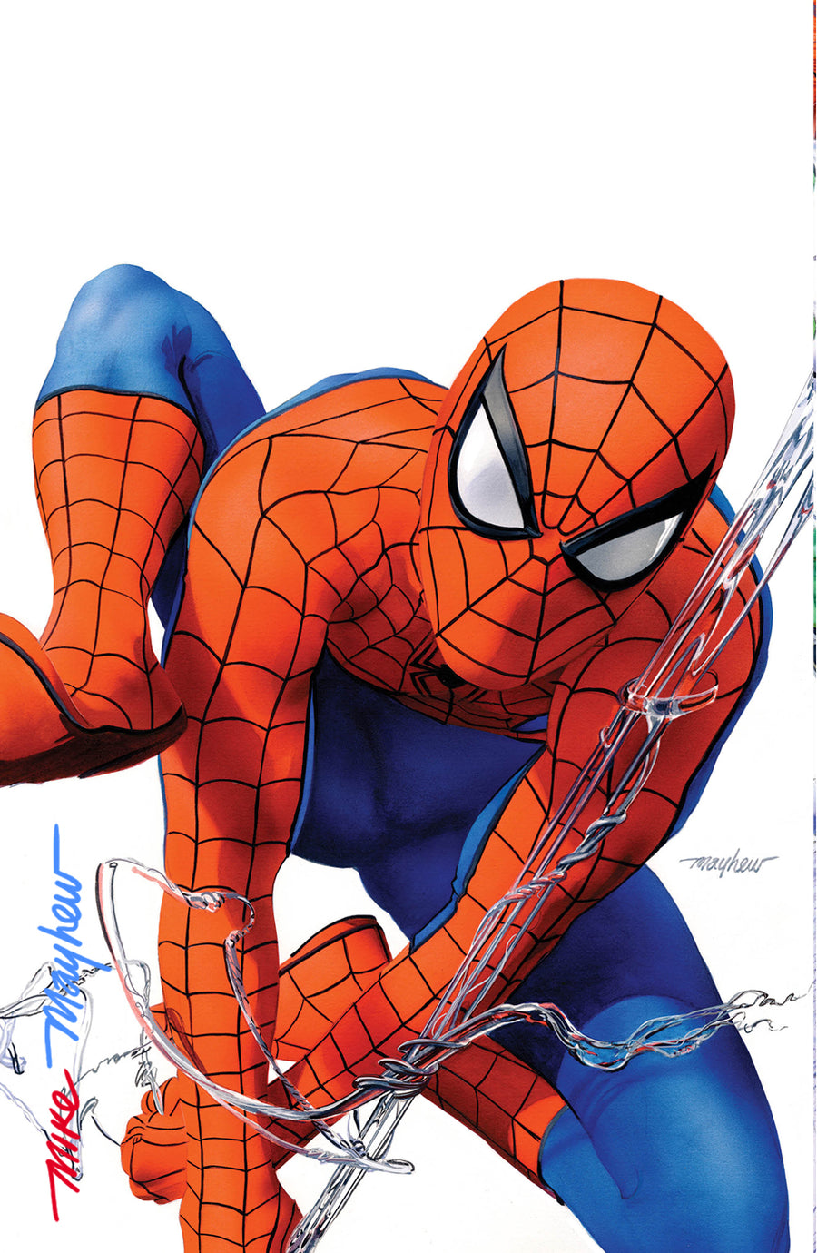 AMAZING SPIDER-MAN #1 (2025) Mike Mayhew Studio Variant Cover B Virgin FULL DUO SIGNED with COA