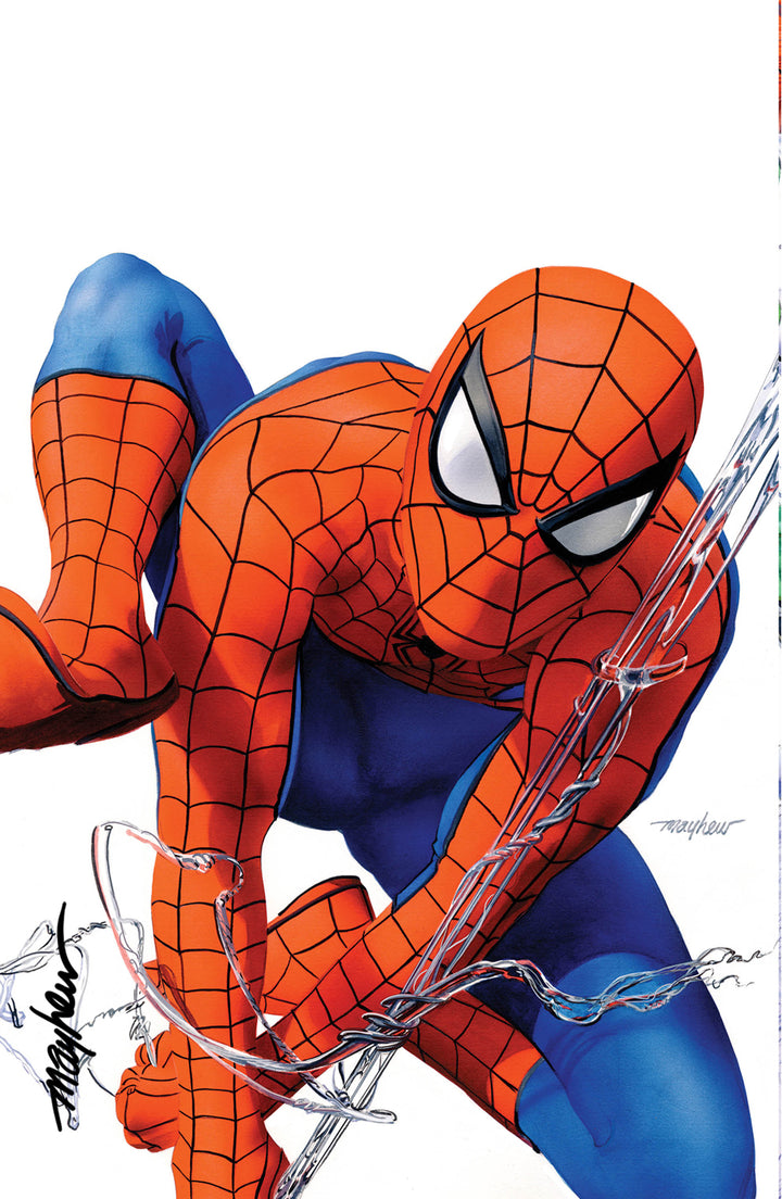 AMAZING SPIDER-MAN #1 (2025) Mike Mayhew Studio Variant Cover B Virgin SIGNED with COA