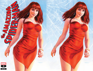AMAZING SPIDER-MAN #3 Mike Mayhew Studio Variant Cover A Trade Dress & B Virgin SET Raw