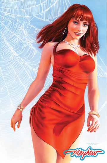 AMAZING SPIDER-MAN #3 Mike Mayhew Studio Variant Cover B Virgin GLOW SIG with COA