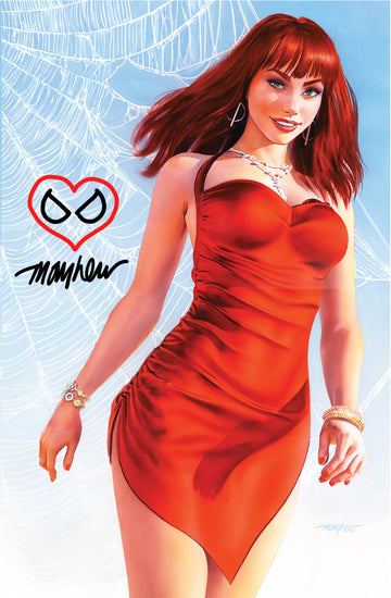 AMAZING SPIDER-MAN #3 Mike Mayhew Studio Variant Cover B Virgin MJ SIG SIG with COA