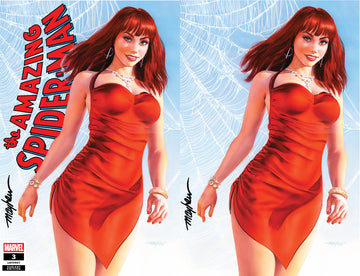 AMAZING SPIDER-MAN #3 Mike Mayhew Studio Variant Cover A Trade Dress & B Virgin SET SIGNED with COA