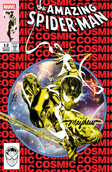 AMAZING SPIDER-MAN #12 Mike Mayhew Studio Variant Cover A Trade Dress GLOW SIG with COA