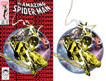 AMAZING SPIDER-MAN #12 Mike Mayhew Studio Variant Cover A Trade Dress & B Virgin SET BLACK THWIP SIG with COA