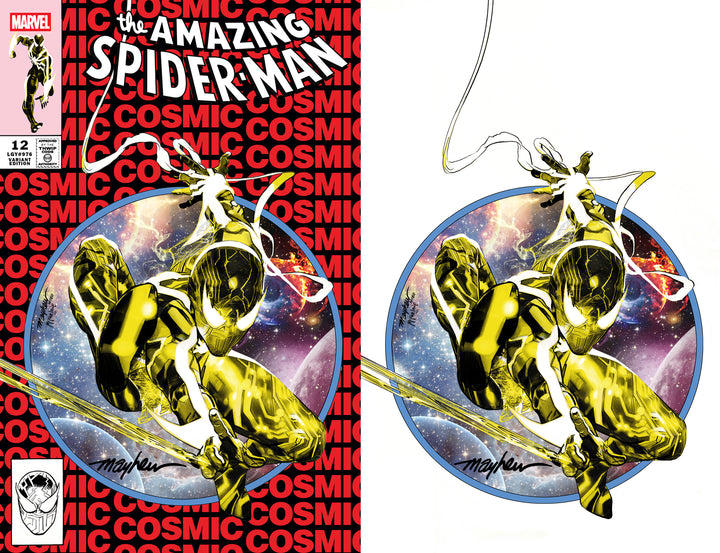 AMAZING SPIDER-MAN #12 Mike Mayhew Studio Variant Cover A Trade Dress & B Virgin SET SIGNED with COA