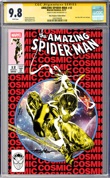 AMAZING SPIDER-MAN #12 Mike Mayhew Studio Variant Cover A Trade Dress SIGNED CGC 9.8 SIGNATURE SERIES SLAB