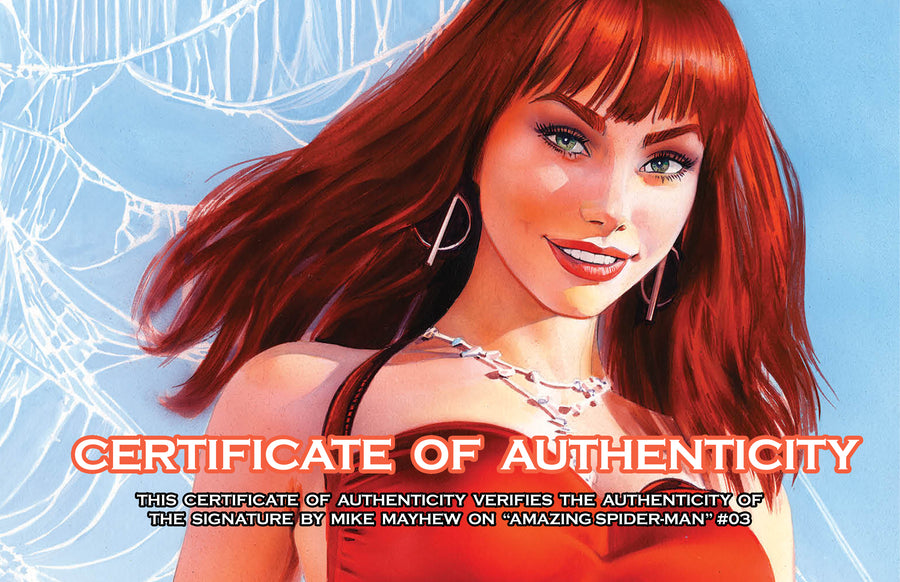 AMAZING SPIDER-MAN #3 Mike Mayhew Studio Variant Cover A Trade Dress FULL DUO SIGNED with COA