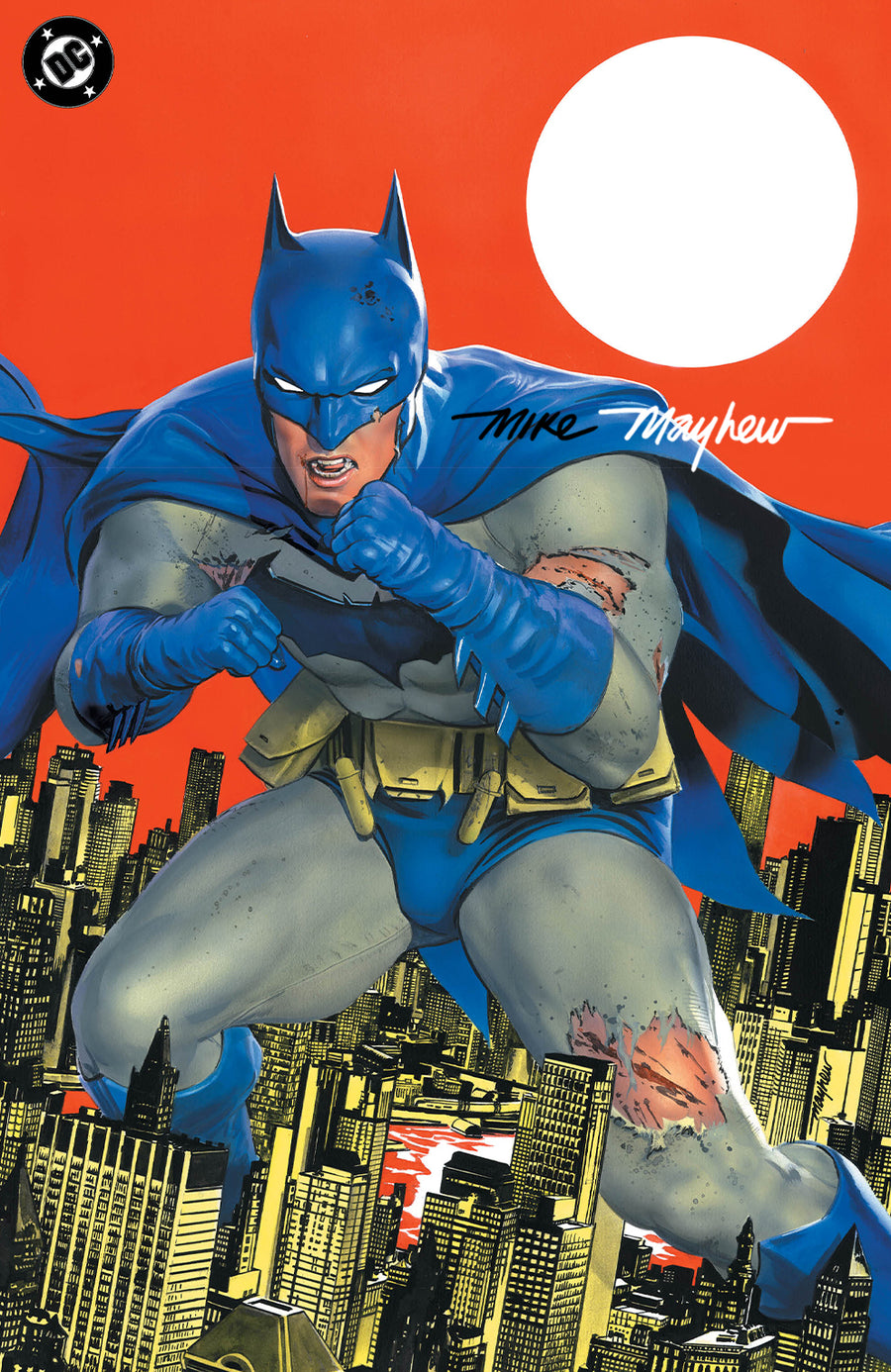 BATMAN #1 Mike Mayhew Studio Variant Cover B Virgin Full Duo Signed With COA