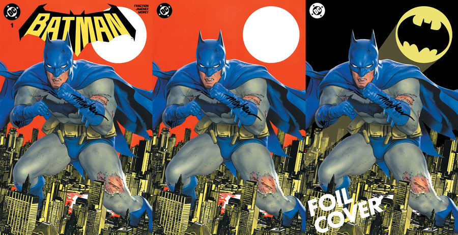 BATMAN #1 Mike Mayhew Studio Set of Cover A, B and C Signed With COA