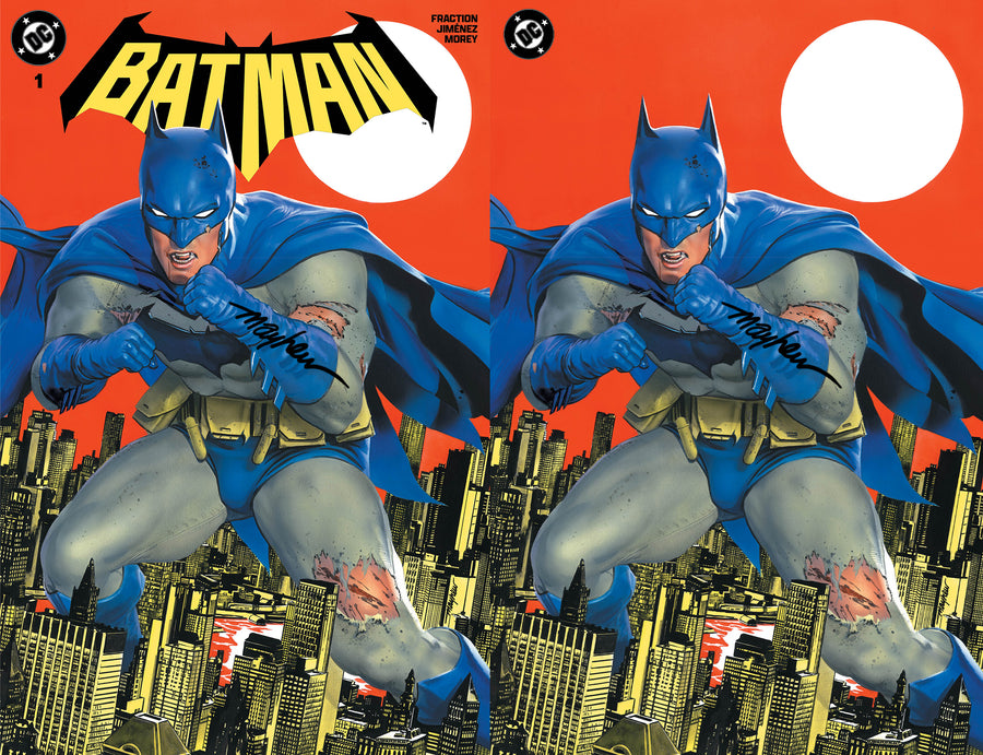 BATMAN #1 Mike Mayhew Studio Set of Cover A and B Signed With COA