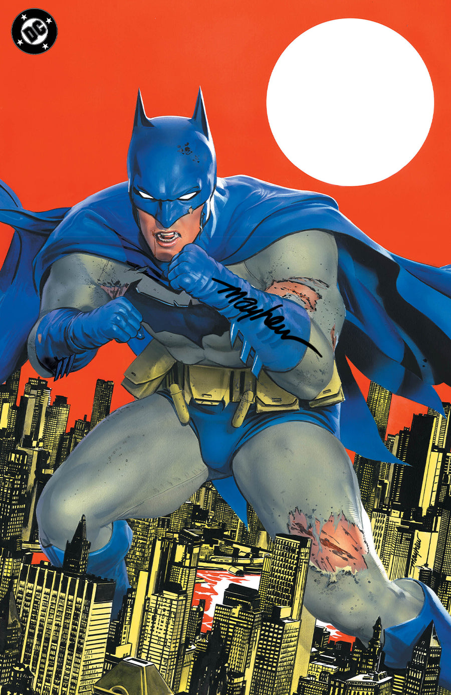 BATMAN #1 Mike Mayhew Studio Variant Cover B Virgin Signed With COA