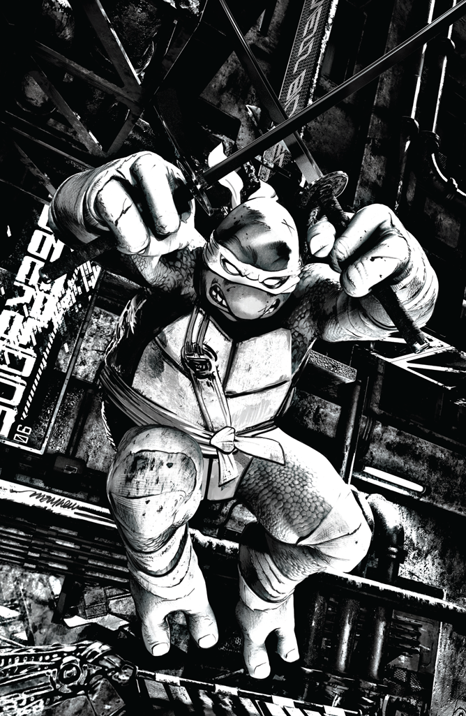 TEENAGE MUTANT NINJA TURTLES #1-4 Mike Mayhew Studio Variant Cover C B&W Variant Set Raw