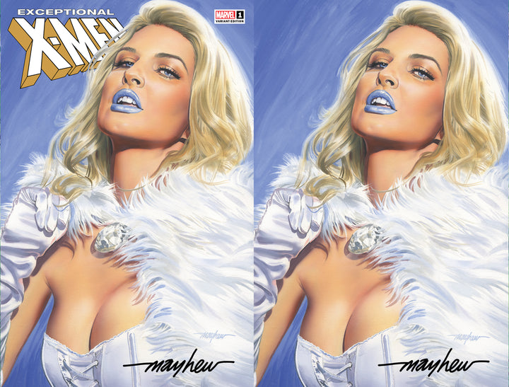 EXCEPTIONAL X-MEN #1 Mike Mayhew Studio Variant Cover A Trade Dress and B Virgin Signed with COA