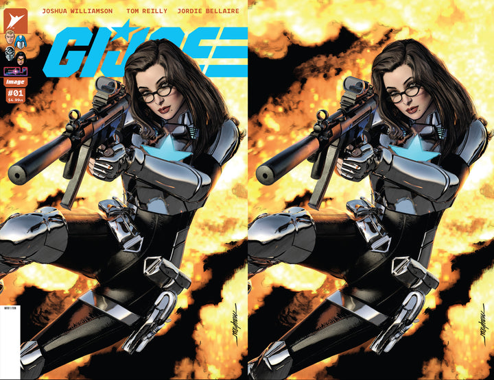 GI JOE #1 Mike Mayhew Studio Variant Cover A Trade Dress and B Virgin Raw