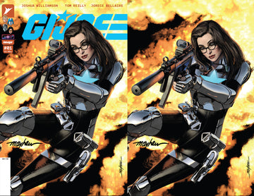 GI JOE #1 Mike Mayhew Studio Variant Cover A Trade Dress and B Virgin Signed with COA