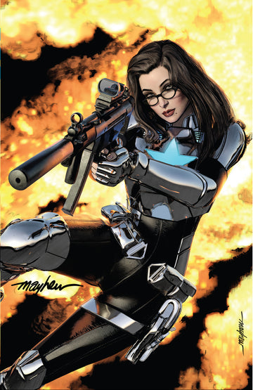 GI JOE #1 Mike Mayhew Studio Variant Cover B Virgin Signed with COA