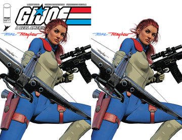 G.I. JOE: A REAL AMERICAN HERO #302 Mike Mayhew Studio Variant Cover A Trade Dress and B Virgin Full Duo Signed with COA