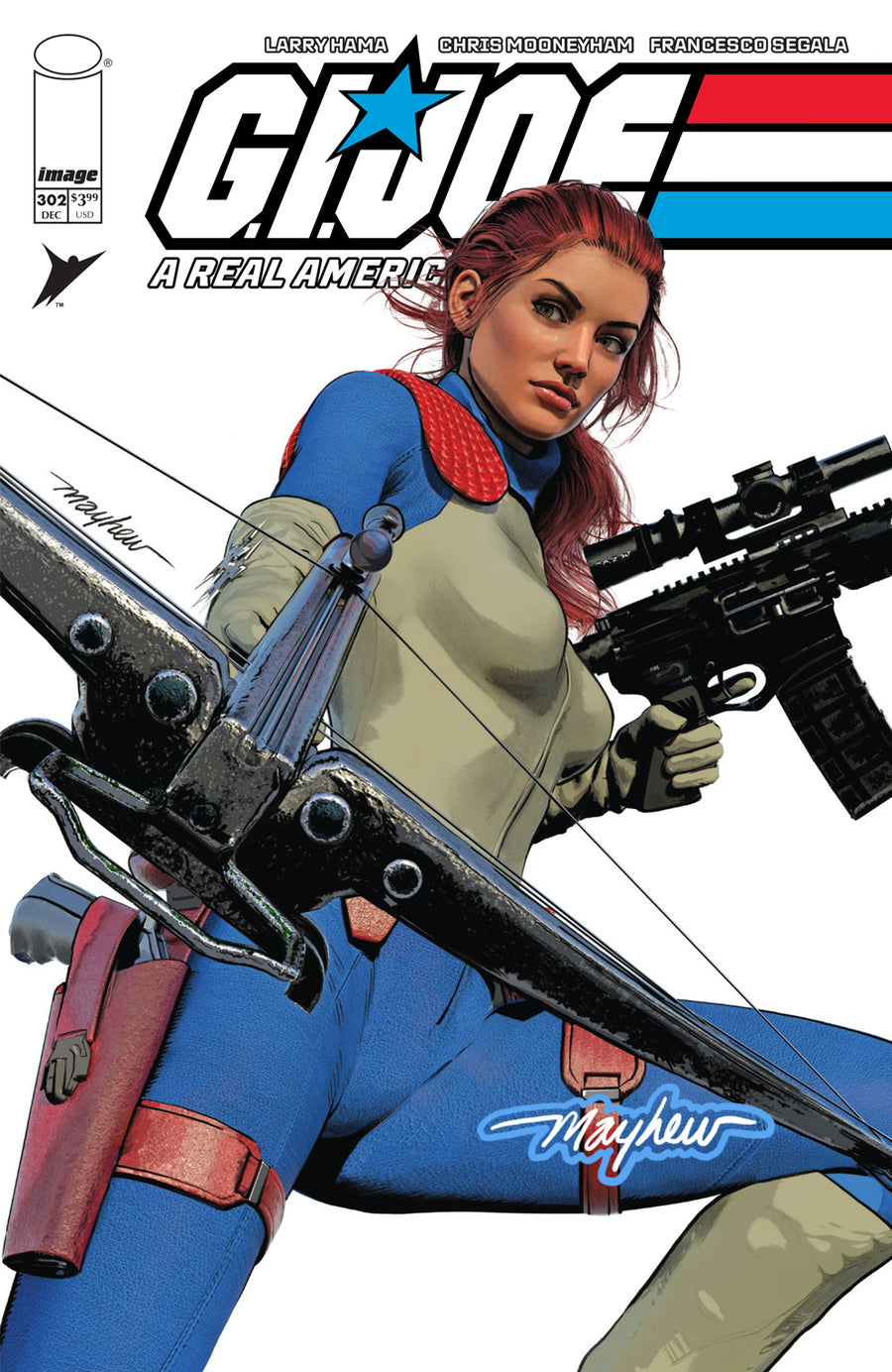 G.I. JOE: A REAL AMERICAN HERO #302 Mike Mayhew Studio Variant Cover A Trade Dress Glow Sig with COA