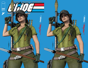 G.I. JOE: A REAL AMERICAN HERO #303 Mike Mayhew Studio Variant Cover A Trade Dress and B Virgin Full Duo Signed with COA