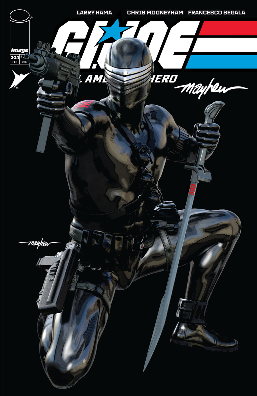 G.I. JOE: A REAL AMERICAN HERO #304 Mike Mayhew Studio Variant Cover A Trade Dress Signed with COA