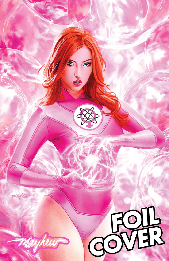 INVINCIBLE #1 Mike Mayhew Studio Variant Cover B Virgin Gloss Foil GLOW SIG with COA