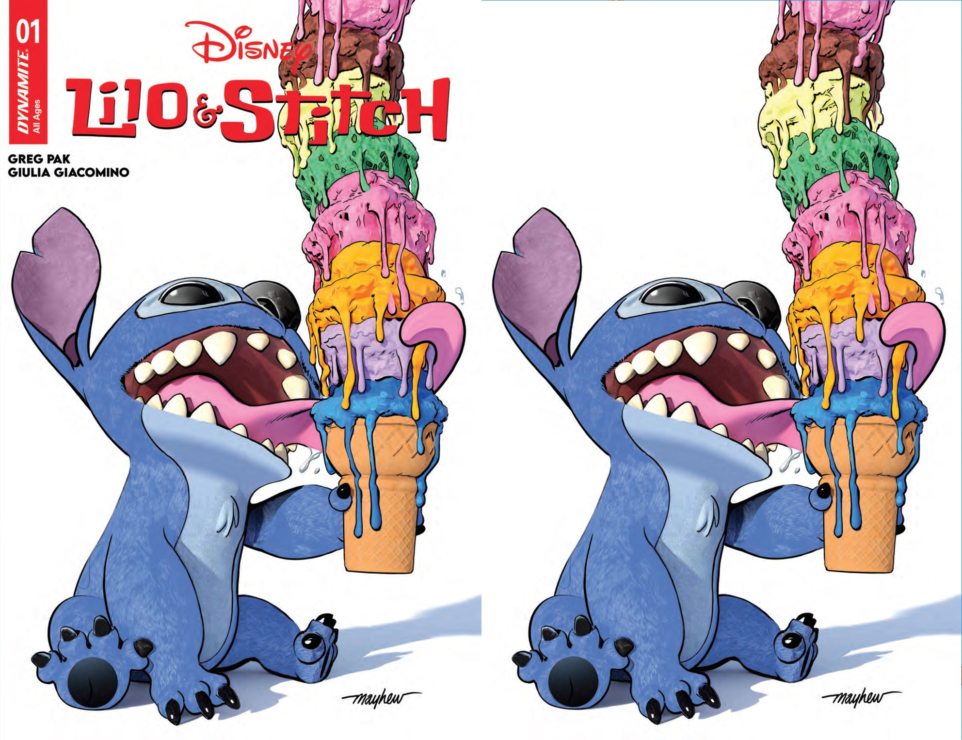 アメコミ リーフ　Disney Stitch #01　Godtail Cover Stitch #1 Godtail Exclusive (Dynamite, 2025) Presale