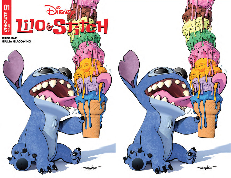 LILO & STITCH #1 Mike Mayhew Studio Variant Cover A Trade Dress and B Virgin Raw