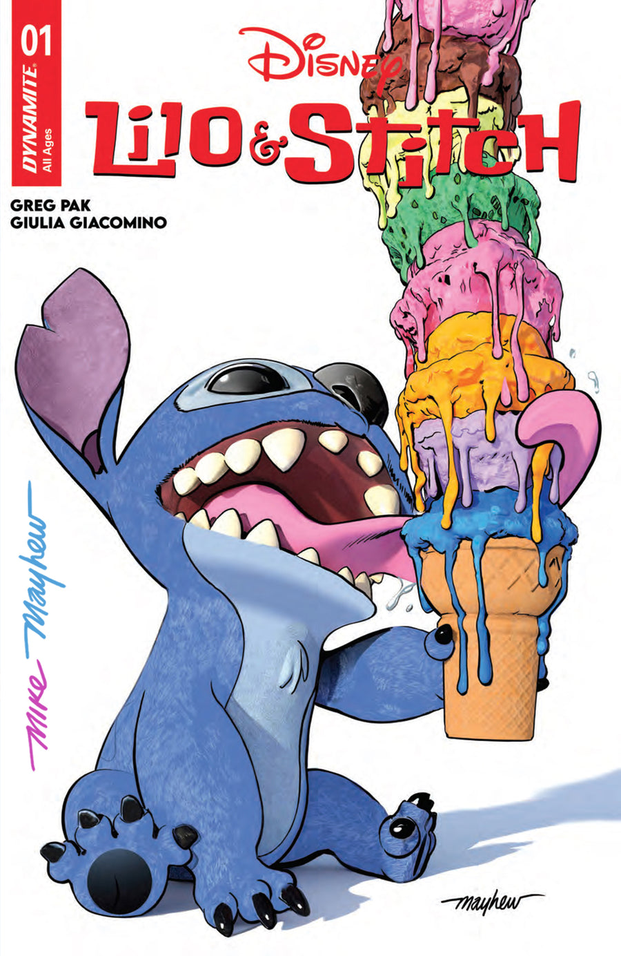 LILO & STITCH #1 Mike Mayhew Studio Variant Cover A Trade Dress Full Duo Signed with COA