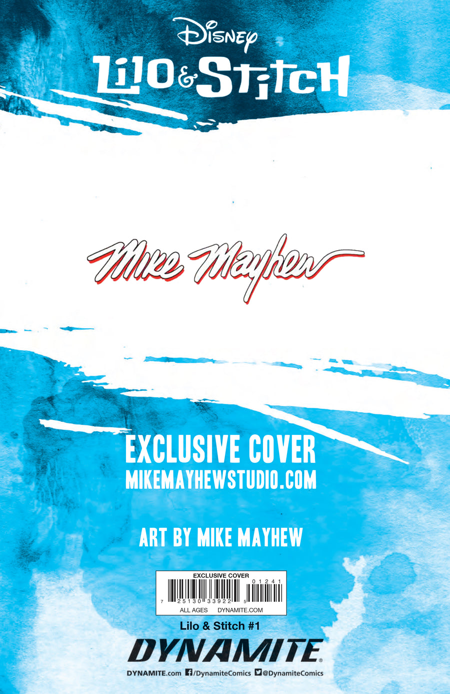LILO & STITCH #1 Mike Mayhew Studio Variant Cover A Raw