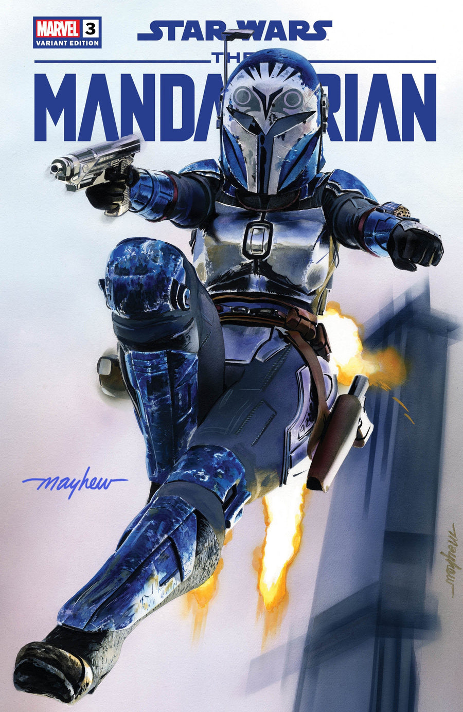 STAR WARS: THE MANDALORIAN SEASON 2 #3 Mike Mayhew Studio Variant Cover A Trade Dress Signed with COA