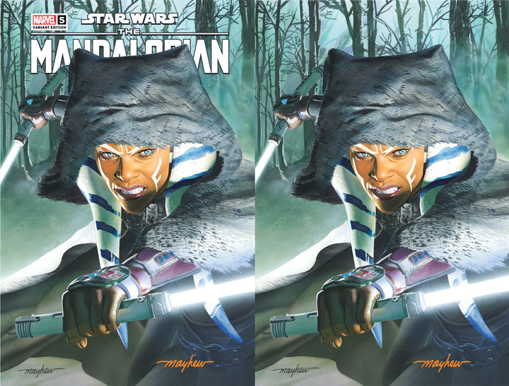 STAR WARS: THE MANDALORIAN SEASON 2 #5 Mike Mayhew Studio Variant Cover A Trade Dress and B Virgin Signed with COA